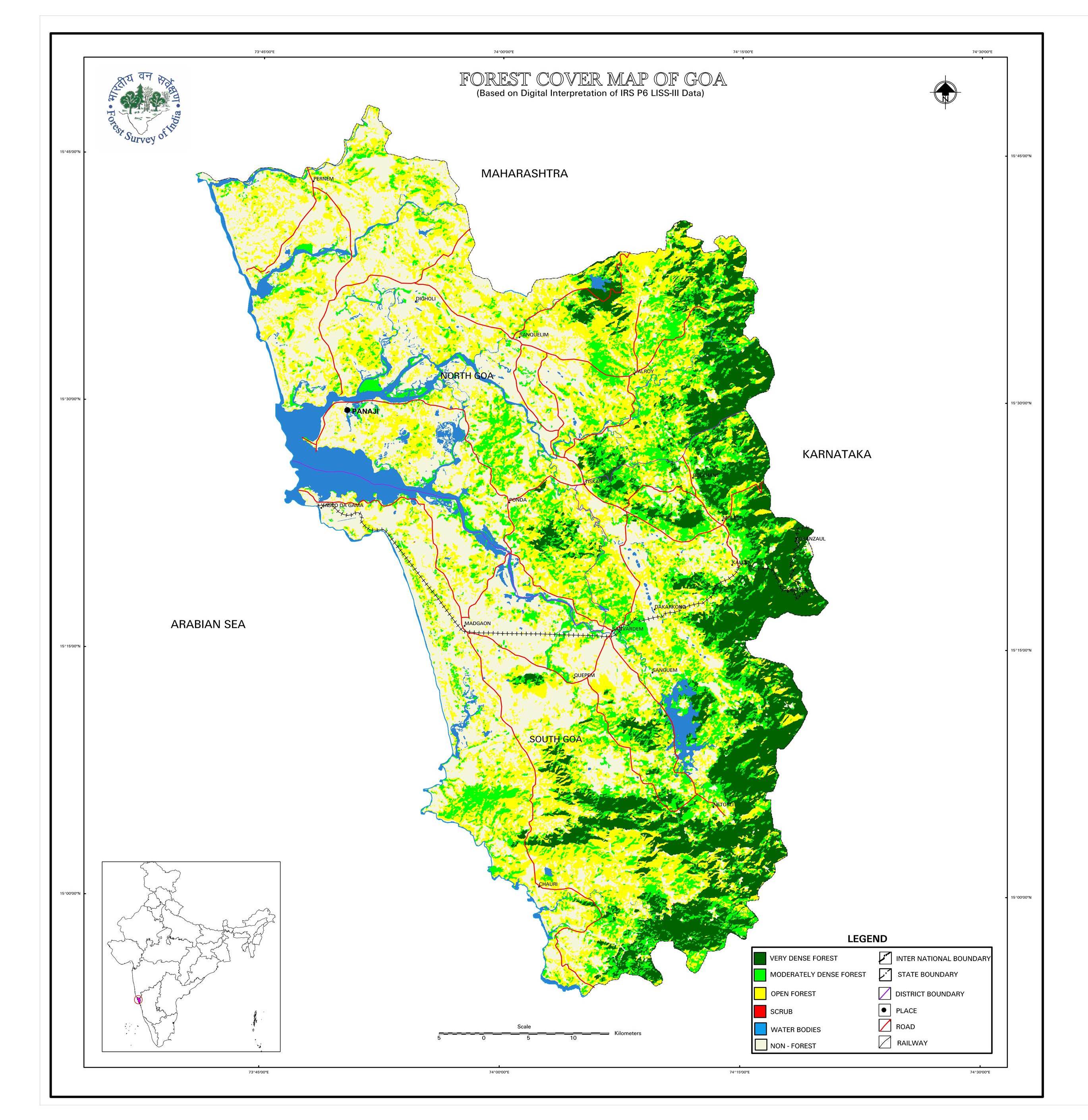 The Forest Map of Goa